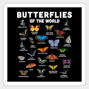 Butterflies of the World Magnet